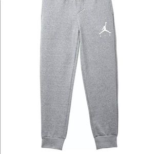 Boys Nike Air Jordan Athletic Joggers Pants Gray